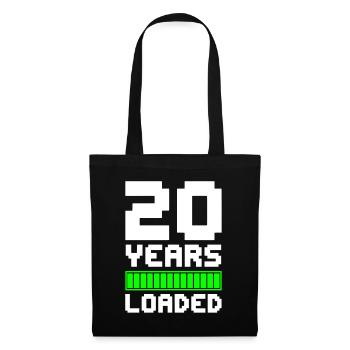 20 Years Loaded 20th Birthday - Tote Bag - black - Front