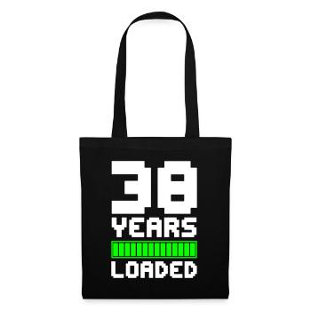 38 Years Loaded 38th Birthday - Tote Bag - black - Front