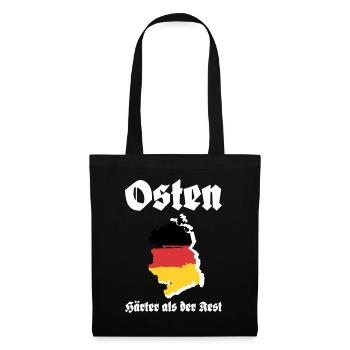 Osten Härter als der Rest DDR Ossi - Stoffbeutel - Schwarz - Vorne