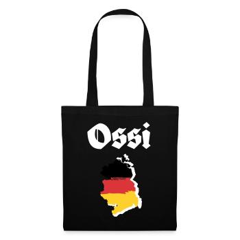 Ossi DDR Ostdeutschland - Stoffbeutel - Schwarz - Vorne