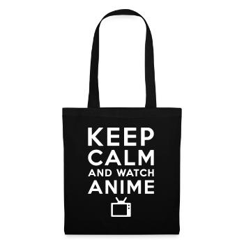 Keep Calm And Watch Anime Japan Anime Series Fan - Tote Bag - black - Front