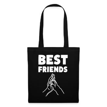 Meilleurs amis Chiens de compagnie - Sac en tissu - noir - Devant