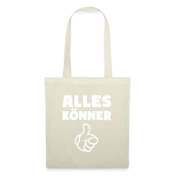 Alles Könner - Stoffbeutel - Natur - Vorne