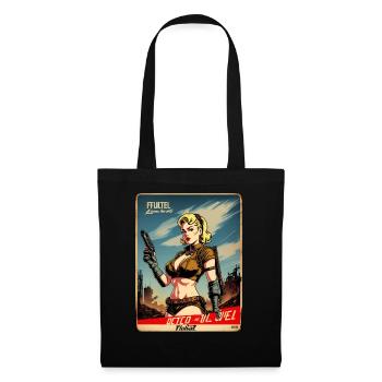 Retro poster movie nuclear war with blond girl - Tote Bag - black - Front