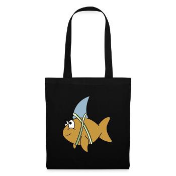 Fish with shark fin - Tote Bag - black - Front