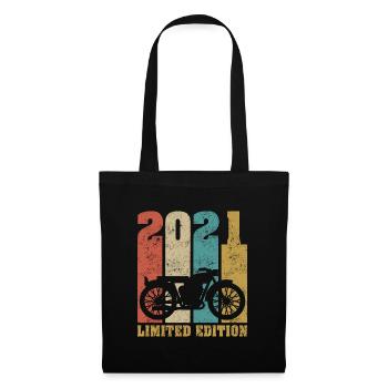 Vintage Moto 2021 Rétro Cadeau D'anniversaire - Sac en tissu - noir - Devant