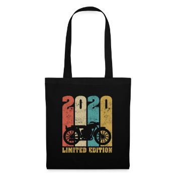 Vintage Moto 2020 Rétro Cadeau D'anniversaire - Sac en tissu - noir - Devant