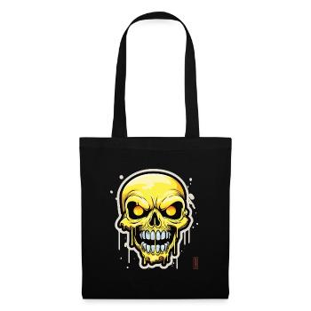 Cheesy Skull - Stoffbeutel - Schwarz - Vorne
