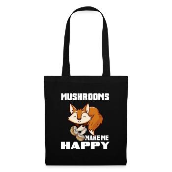Mushroom time mushroom picker pickers mushroom connoisseurs - Tote Bag - black - Front