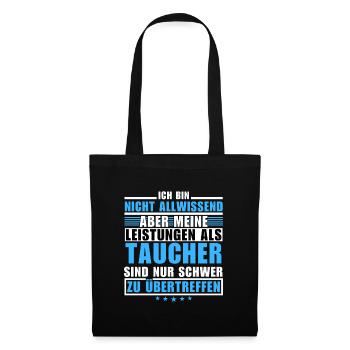 Unmatched performance as a diver - Tote Bag - black - Front