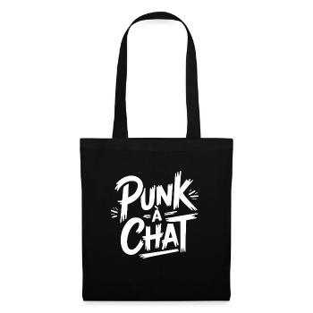Punk à chat - Sac en tissu - noir - Devant