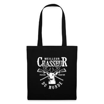 meilleur chasseur du monde cadeau papa chasse - Sac en tissu - noir - Devant