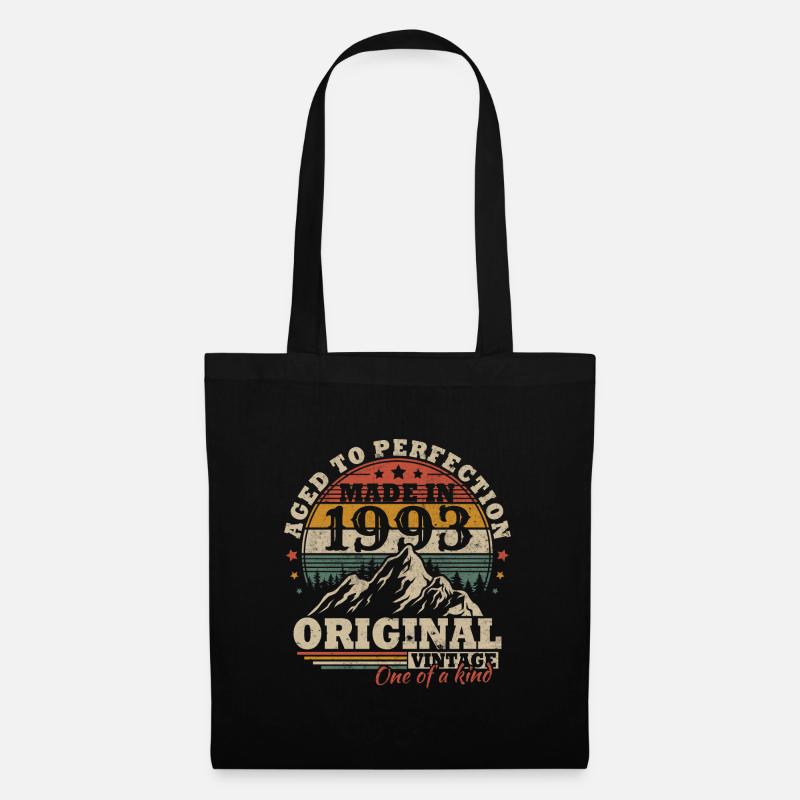 Original 1993 Vintage Retro Geburtstagsgeschenk - Stoffbeutel - Schwarz