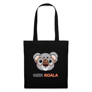 Geek Koala - Stoffbeutel - Schwarz - Vorne