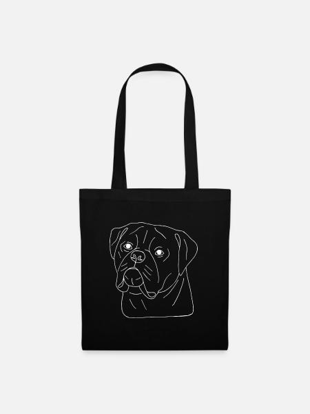 Old English Bulldog - Stoffbeutel - Schwarz