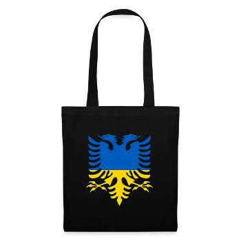 Albanie Ukraine Drapeau - Sac en tissu - noir - Devant