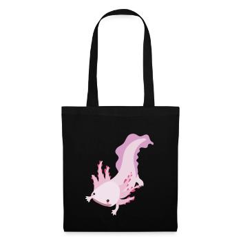 Axolotl - Stoffbeutel - Schwarz - Vorne