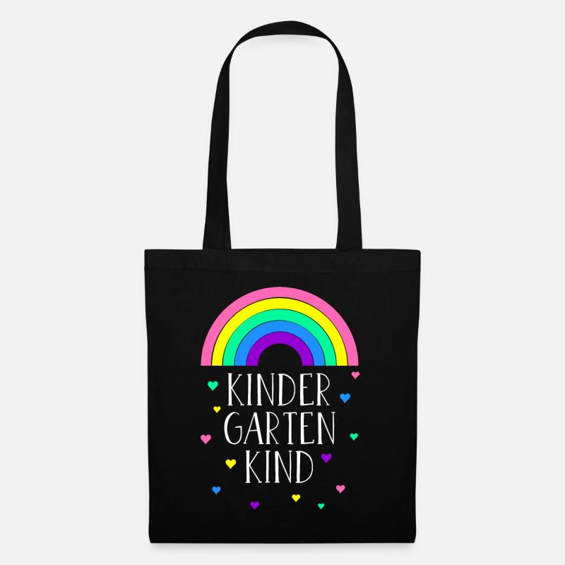 Regenbogen Kindergartenkind Kindergarten Geschenk - Stoffbeutel - Schwarz