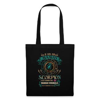 Scorpion, Signe Astrologique du Zodiaque - Sac en tissu - noir - Devant