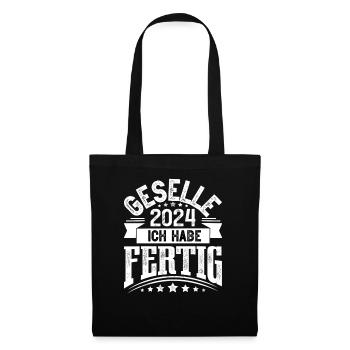 Geselle 2024 Gesellenprüfung - Stoffbeutel - Schwarz - Vorne
