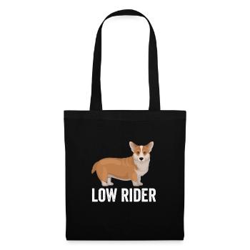 Corgi Dog Low Rider - Tote Bag - black - Front