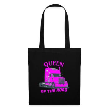 Woman Trucker T-Shirt, Sweat-Shirt. - Sac en tissu - noir - Devant