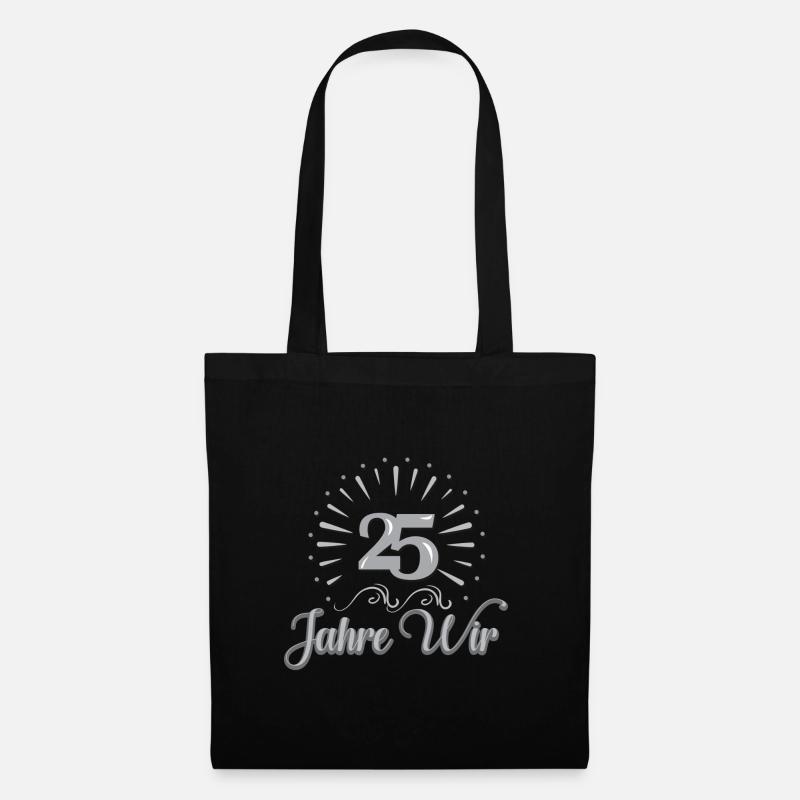 25 Jahre Wir - Sonne - Stoffbeutel - Schwarz