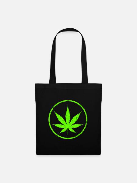 Cannabis - Stoffbeutel - Schwarz