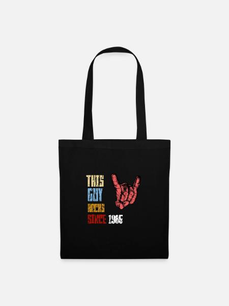 Rock depuis 1985 / Rockmusik / Homme / Cadeau - Sac en tissu - noir