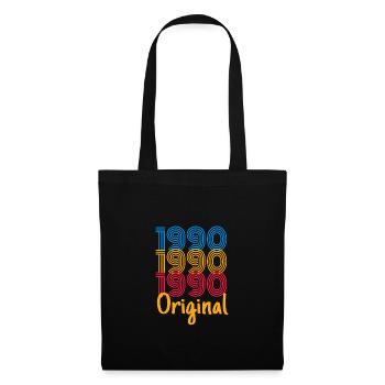 1990 Original / Cadeau d’anniversaire Original - Sac en tissu - noir - Devant