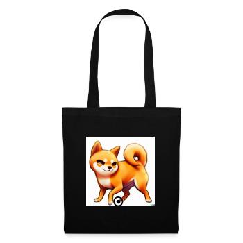 Cute Shiba Inu - Stoffbeutel - Schwarz - Vorne