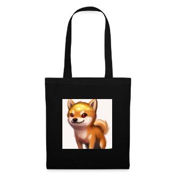 Cute Shiba Inu - Stoffbeutel - Schwarz - Vorne