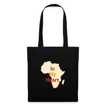 Africa In My Heart Afrique - NeedyMindSet™ - Sac en tissu - noir - Devant
