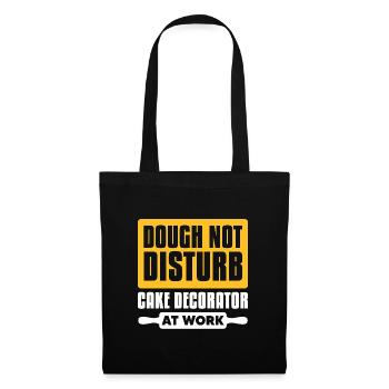 La pâte ne dérange pas le décorateur de gâteau au travail de cuisson - Sac en tissu - noir - Devant