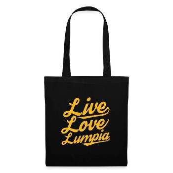 live love lumpia Design pour un amateur de restauration rapide - Sac en tissu - noir - Devant