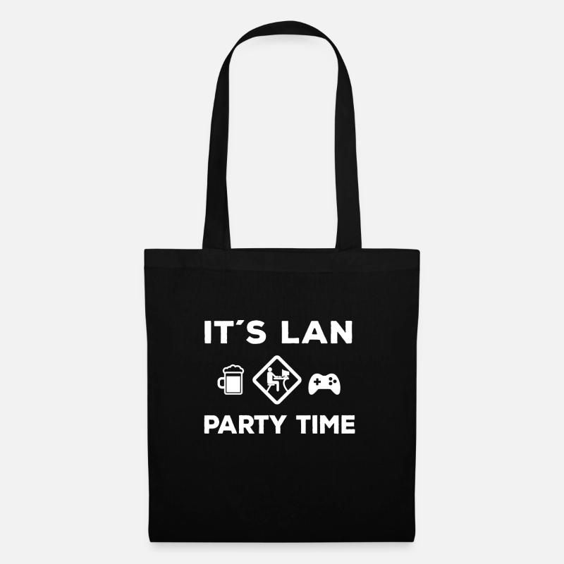 Lan Party - Tote Bag - black