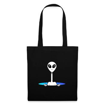Alien from outer space - Tote Bag - black - Front