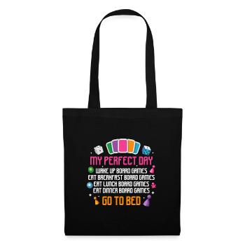 My Perfect Day Wake Boardgames Board Gaming - Tote Bag - black - Front