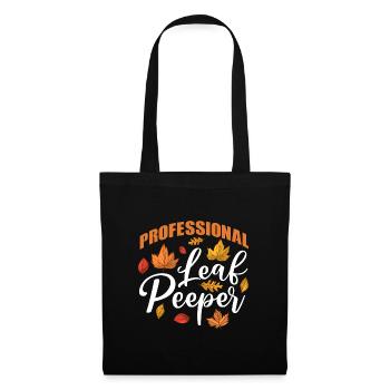 Collecte professionnelle de feuilles d’automne - Sac en tissu - noir - Devant