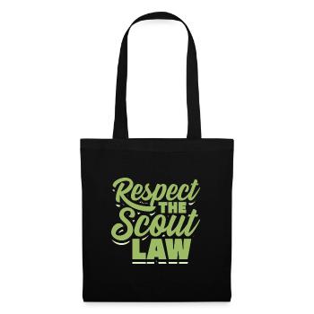 Respectez la loi scoute - Sac en tissu - noir - Devant