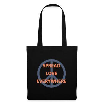 peace and love for the world - Tote Bag - black - Front