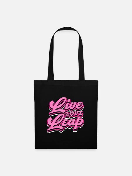 live love leap Design for a dancer - Stoffbeutel - Schwarz