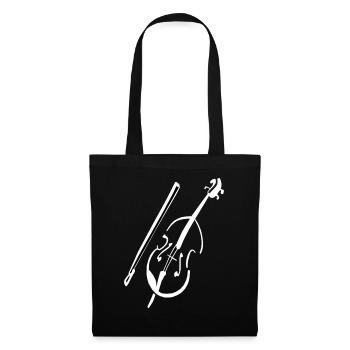 Violon / violon - Sac en tissu - noir - Devant