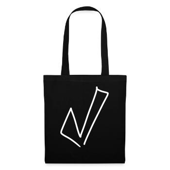 Hook Emoji Sketch Dessin - Sac en tissu - noir - Devant