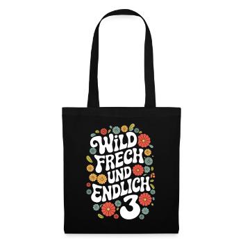 Birthday Gift 3 Years Children's Birthday - Tote Bag - black - Front
