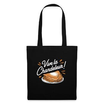 Vive la Chandeleur - Sac en tissu - noir - Devant