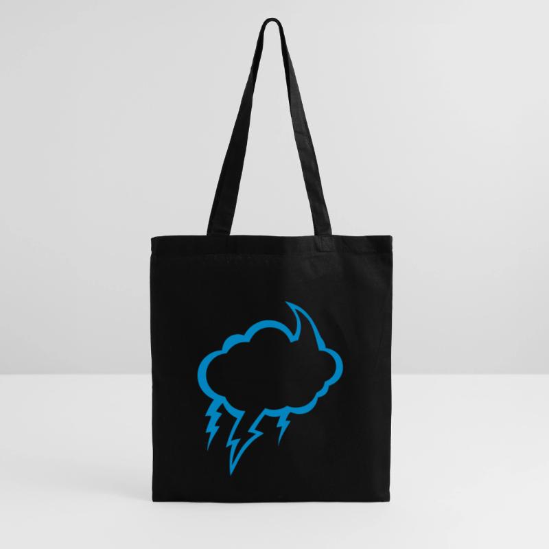 bubble cloud eclair dark cloudy lightning 2210 Tote Bag