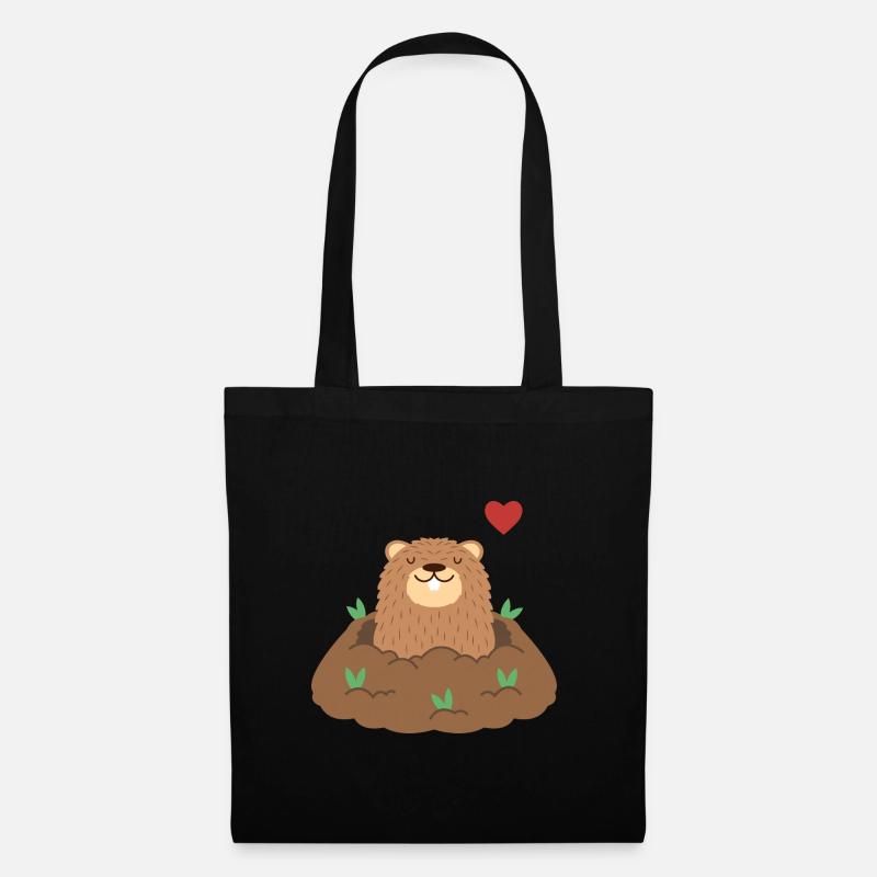 Groundhog Love - Stoffbeutel - Schwarz
