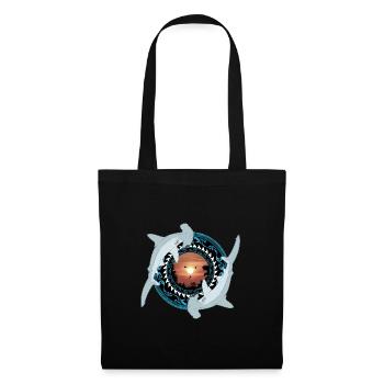 Hammerhead Shark Hawaiian - Tote Bag - black - Front