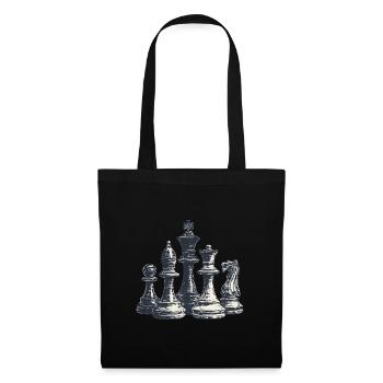 Échecs - Sac en tissu - noir - Devant